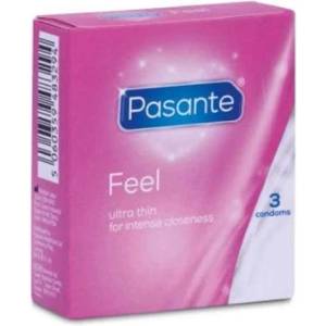 Pasante Ултра-тънки презервативи "pasante feel" 3 броя