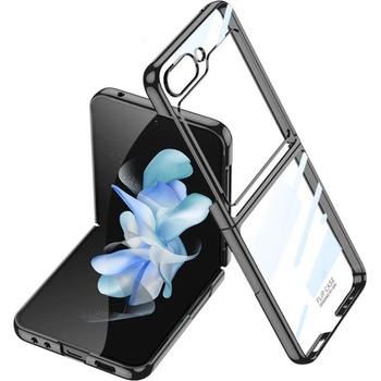 GKK Калъф с Цветна Рамка за Samsung Z Flip 5, GKK Frame Case, Черен (5906601481435)