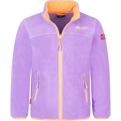 TROLLKIDS Детско поларено яке Trollkids Girls Oppdal Jacket XT Fleece jacket - Violet Sorbet / Coral Haze - размер 176 (EU) (703-2388-1621)