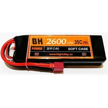 BH Power Li-pol baterie 2600 mAh 2S 35C 70C