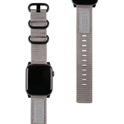 Gear Active Nato Strap - изключително здрава текстилна каишка за Apple Watch 38мм, 40мм (сив)