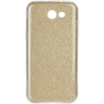 Forcell Блестящ Силиконов Калъф за Samsung J3 2017, Forcell Shining Case, Златист (5901737411419)