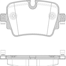 Sada brzdových platničiek kotúčovej brzdy REMSA 1572.00