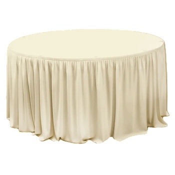 Horecano HORECANO-Драперия за маса ф152xh74cm - IVORY L4, 77m (HC-16143) (0116143)