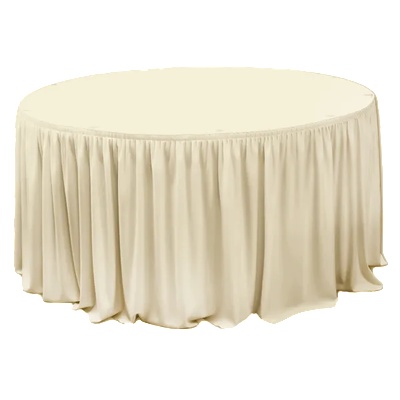 Horecano HORECANO-Драперия за маса ф152xh74cm - IVORY L4, 77m (HC-16143) (0116143)