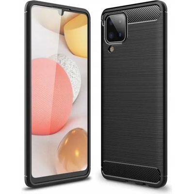 Samsung Anti Shock гръб Carbon за Samsung Galaxy A12, Черен (3544)