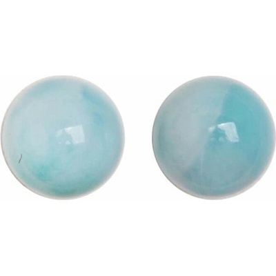 Nefertitis Larimar kuličky náušnice AA kvalita stříbro Ag 925 č. 17 NF64287 cca 0,6 cm, 1 g