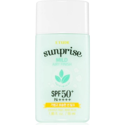 Etude House Sunprise Mild Airy Finish минерален защитен флуид за лице SPF 50+ 55ml