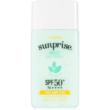 Etude House Sunprise Mild Airy Finish минерален защитен флуид за лице SPF 50+ 55ml
