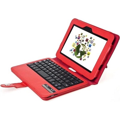 Protect PT144 Amazon Kindle Fire HD 2.gen 7" stojánek bluetooth klávesnice 08594211252423 červené