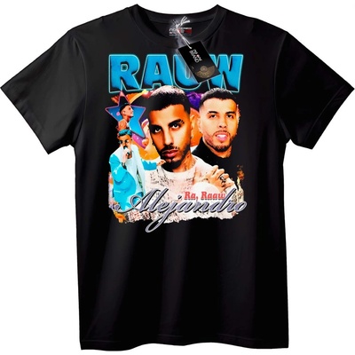 NOONEBRAND Тениска RAAW Alejandro Музика - XL, Black