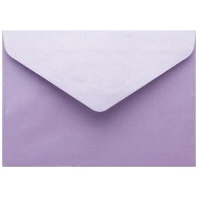 Metalická (perleťová) obálka fialová (šeříková) C7 (82x113mm)