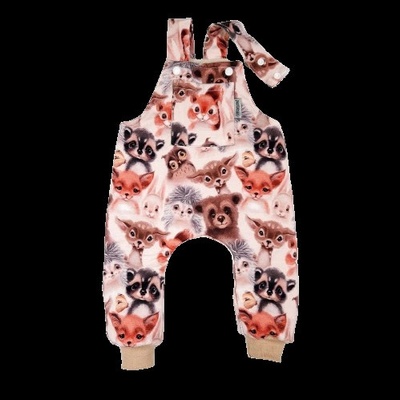 Dětské laclové kalhoty lesní přátelé