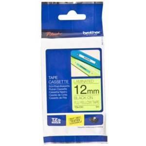 BROTHER ТИП TZ - 12 mm BLACK ON FLURO YELLOW TAPE - P№TZEC31 (P№TZEC31)