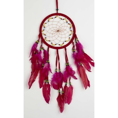 Lapač snů Beads červený délka 45 cm