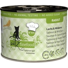 Catz finefood Ragout No.605 s lososem a divokou kachnou 190 g