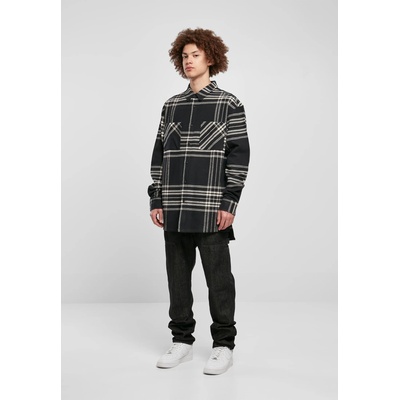 Urban Classics Мъжка карирана риза Urban Classics Long Summit Shirt UB-TB5593-00007 - Черен, размер XL