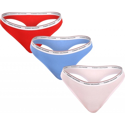 Tommy Hilfiger 3PACK dámske tangá nadrozmer viacfarebná (UW0UW04894 0WR)