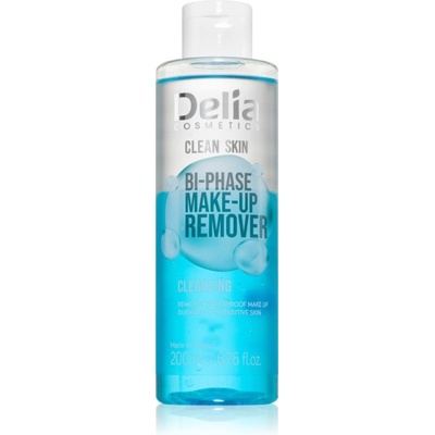 Delia Cosmetics Clean Skin dvoufázový odličovač na obličej a oční okolí 200 ml – Hledejceny.cz