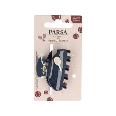 PARSA Beauty Skřipec do vlasů akrylový, modrý, s dvojitým ozubením Sponky do vlasů Unisex 14 g