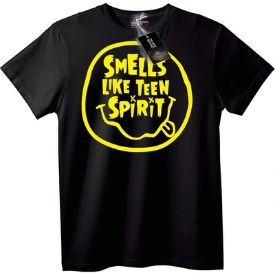 NOONEBRAND Тениска Мирише като тийн дух - 4XL, Black