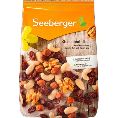 Seeberger Студентски микс (микс от ядки и сушени плодове) - 1.000 г