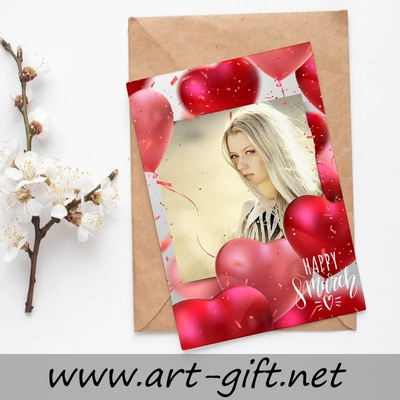 Art gift Картичка Балони