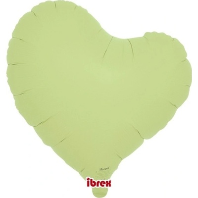 Godan Balónek fóliový Křivé srdce sv. zelené 35 cm