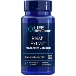Life Extension Reishi Extract Mushroom Complex, 60 веге капсули, Life Extension