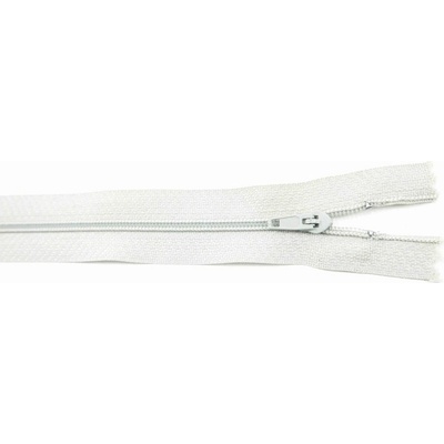 Nedeliteľný jemný plastový špirálový zips (veľkosť číslo 3) rôzne farby - dĺžka 12 cm - 60 cm 60 cm Svetlo Šedá