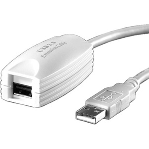 Roline Кабел Roline 12.99. 1100, USB A(м) към USB A(ж), 5m, бял (12.99.1100)
