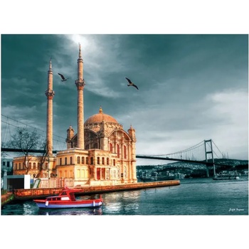 Anatolian - Puzzle Turkey: Istanbul: Ortakoy Mosque - 1 000 piese