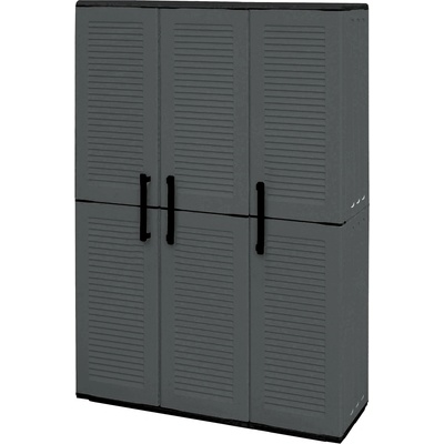 ArtPlast Skriňa LINEA EASY 102 x 37 x 163 cm tmavo sivá