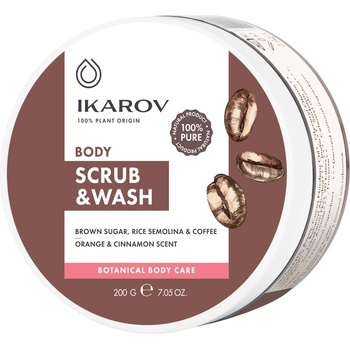 Ikarov Измивен скраб за тяло с кафе, 200 g