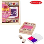 Melissa & Doug Дървени Печати Сърчица и пеперуди - Melissa & Doug