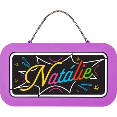Neonová cedulka se jménem - Natálie