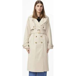 YAS Палто Yas Teronimo trench coat - Beige (Doeskin)