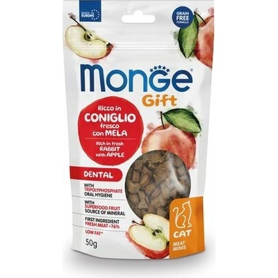 Monge Gift Meat Minis Dental králičie jablko 50 g