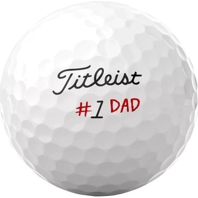 Titleist Pro V1 2025 Fathers Day bílé 6 ks