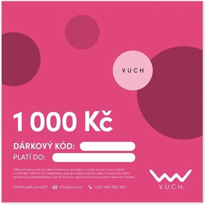 VUCH Elektronický dárkový poukaz v hodnotě 1 000 Kč – Zbozi.Blesk.cz