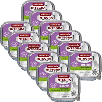 Animonda Integra Protect Cat Diabetes - пуешки сърца 12 x 100г
