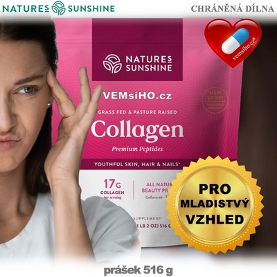 Nature’s Sunshine COLLAGEN Kolagen PRÉMIOVÉ KOLAGENOVÉ PEPTIDY prášek 516 g