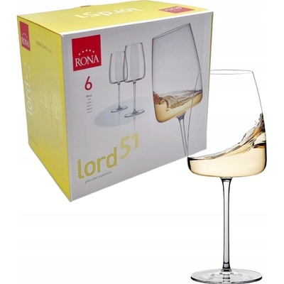 RONA Poháre na víno LORD 6 x 510 ml