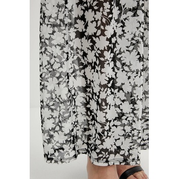 MICHAEL Michael Kors Панталон MICHAEL Michael Kors в черно със стандартна кройка, с висока талия MM55128 (MM55128)