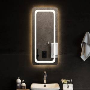 vidaXL LED огледало за баня, 40x90 см (3154097)