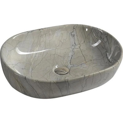 SAPHO Dalma 59x42 cm grey marble (MM413)