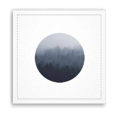 Fotoobraz 40x40 cm Forest in the fog