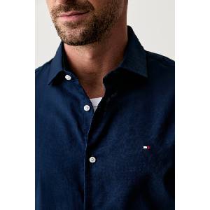 Tommy Hilfiger риза мъжка от памук (MW0MW43747)