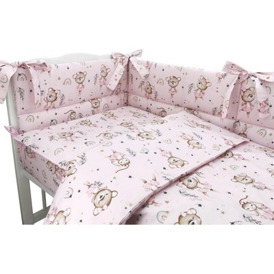 Miminu Mantinel s povlečením 3D bavlna Little Balerina růžová 120 x 90 cm – Zbozi.Blesk.cz