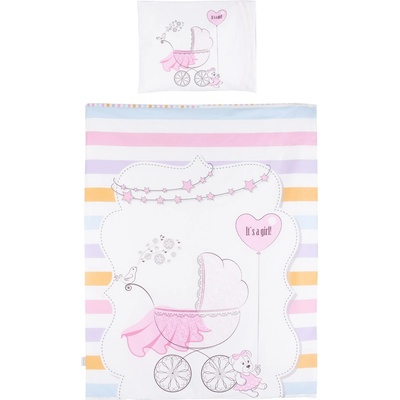 Chipolino Спален комплект Chipolino - Розово сърце, 5 части (SPCET502401)